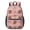 Football and Rugby Pink Pattern, variant on Football and Tennisball White Pattern 17" Waterproof Oxford School Backpacks for Teens, S-Shape Padded Straps, for School, Travel, Hiking, Camping