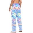 thumbnail image 6 of joogoo Men's Pajama Pants Holographic Pattern Cotton Long Sleepwear Lounge Pants M, 6 of 7