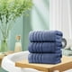 thumbnail image 5 of Toalla de algodón (1 unidad), paño suave y absorbente de 50 x 100 cm, toalla de baño de secado rápido para uso doméstico y en el gimnasio (azul)., 5 of 9
