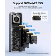 ORICO 40Gbps NVMe Enclosure USB4 External PCIe NVMe SSD Reader Built-in Cooling Fan 8TB Compatible with Thunderbolt 3/4 USB3.2/31/3.0(No Drive)