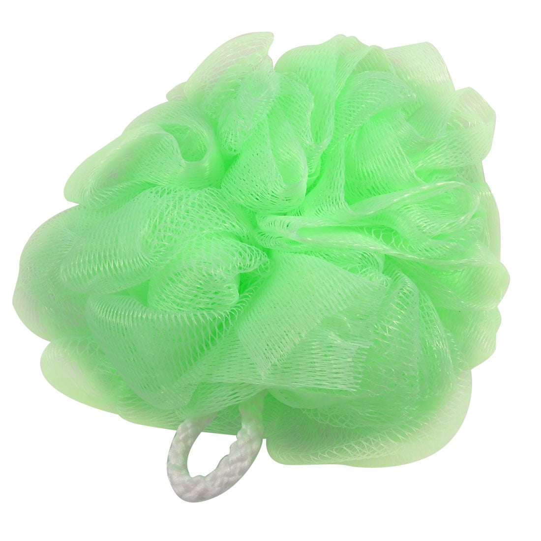 Unique BargainsGreen Meshy Nylon Bath Lather Scrubber Shower Pouf Body