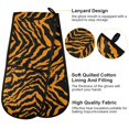 thumbnail image 4 of Dailycode Double Sided Oven Mitt with Loop Heat Resistant Kitchen Long Potholders 7" x 35" Tiger Print, 4 of 6