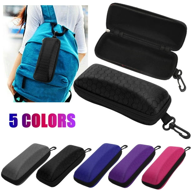TSV Sunglasses Case, Portable Zipper Glasses Case, Hard Eyeglasses Box, Eyeglass Protector