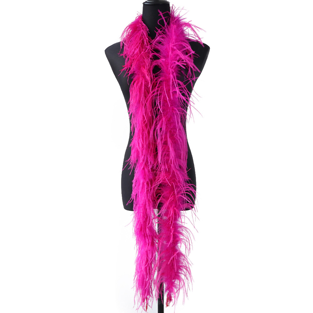 Ostrich Feather Scarf – DIY Craft, Dance, Wedding & Party Costume Accessories, Soft Pink Feathers