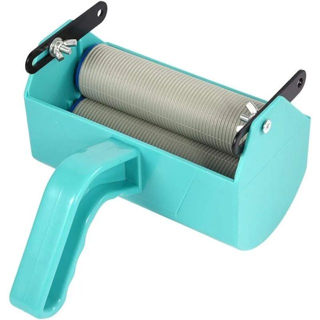 Juego de rodillos de pintura, cepillo de rodillo verde de 5 pulgadas, máquina de pintura, herramienta de bricolaje, decoración de pared