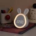 thumbnail image 2 of Reloj despertador con luz nocturna para niños, hora de levantarse, chupete con ruido blanco, entrenador de sueño para niños pequeños, máquina de sonido para dormir, luz nocturna, temporizador de siesta, reloj despertador para niños Rojo Verde, 2 of 4