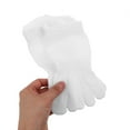 thumbnail image 5 of Masteelf 2 Pairs Women Men Ankle Toe Socks Cotton Warm Toe Separator Socks Barefoot Casual Socks for Athletic Running White, 5 of 8