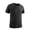 Black, variant on Men's Fitted Elastic Training Shirts Stretchable Fast Drying Moisture Wicking Athletic Tops Casual Running Workout Baselayer Tees Gray M