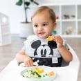 thumbnail image 2 of Juego de platos y cucharas Bumkins Disney Baby Mickey Mouse de silicona, 2 of 7