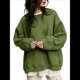thumbnail image 1 of Sudaderas de Mujer con Cuello Redondo, Forro , Suéteres Oversize, Otoño 2025, Blusas Bonitas, Ropa Preppy Estilo-G M, 1 of 10