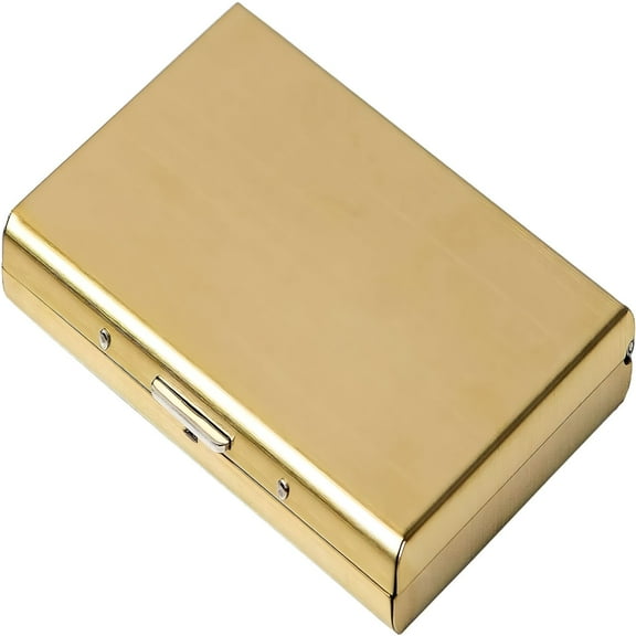 GJX RFID Blocking Credit Card Holder/Protector Card Holder Case, Metal/Stainless Steel Travel Slim Wallet/Case for Men & Women