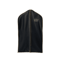 Waterproof Black (Gold Trim) Vinyl Garment Bag, 1 Count  - Basic LTD