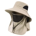 thumbnail image 2 of Cape de pesca para hombres sombrero de playa para el montañismo al aire libre Viajes de vacaciones deportivas Caqui, 2 of 8