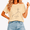 1-apricot, variant on Women's Minimal Thin Line Cross Vintage Serif Easter Faith Graphic Short Sleeve T-Shirt Relaxed Fit Religious Tees