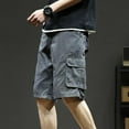 thumbnail image 7 of Men's Shorts, Summer Cargo Shorts for Men, ZHUGeLI Men Casual Fashion Multiple Pockets Half Shorts Pants Sports Elastic Mid-waist Shorts, 7 of 7