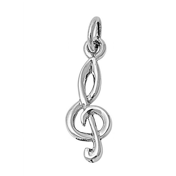 Aureate Music Note Pendant Sterling Silver