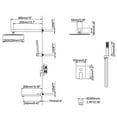 thumbnail image 5 of Three Functions Shower Set, Pressure Balanced Complete Shower System with Rough-In Valve, 5 of 5