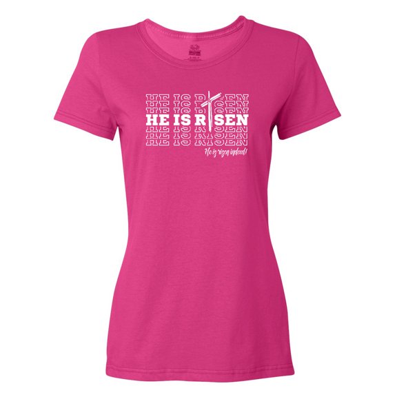 Inktastic He is Risen Mirror Words Women's T-Shirt