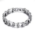 thumbnail image 2 of GKNET Punk Stainless Steel Bracelet Men Biker Bicycle Motorcycle Chain Bracelet D_tu, 2 of 9