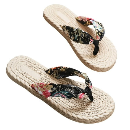 

TUOBARR Womens Flip Flop Slippers Women Dressy Sandals Summer Womens Open Toe Flat Heels Beach Sandals Slippers Flip Flops Blue