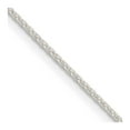 thumbnail image 4 of Sterling Silver 0.95mm Diamond Cut Round Spiga Chain Necklace Size 18, 4 of 6