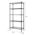 thumbnail image 3 of Tcbosik Wire Storage Rack, 5 Tiers Shelving Storage Unit for Home Office, Black, 3 of 10