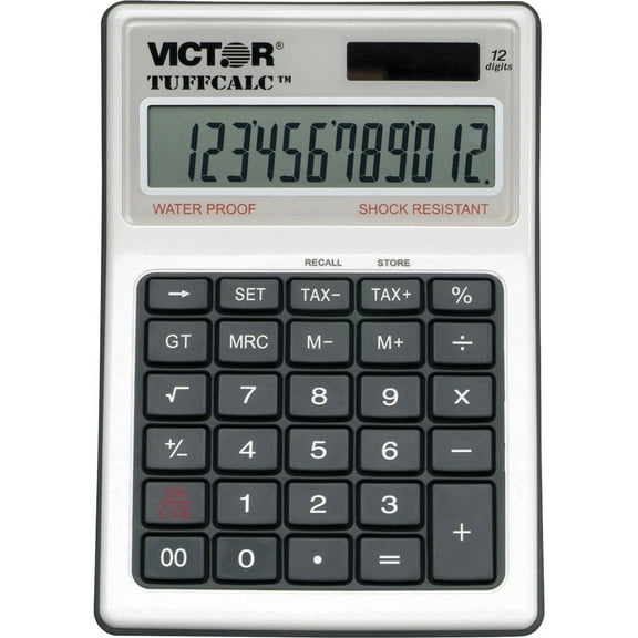 "Tuffcalc Desktop Calculator, 12-Digit Lcd | Bundle of 5 Each"