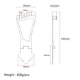 thumbnail image 4 of unbranded Guitar Tailpiece Trapezoidal Dorado Compatible Con Guitarra Acústica Folk Y Eléctrica, 4 of 8