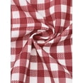 thumbnail image 6 of DARING DIVA 2 Pieces Plaid Pajama Short Sleeve Set Button Down Shirt XS Red, 6 of 6