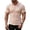 Khaki, variant on Men's Athletic Button Collared Shirts Short Sleeve Button Up Slim Fit Fitness T-Shirts Quick Dry Breathable Workout Gym Tops Green S