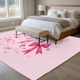 thumbnail image 4 of Valentine's Day Area Rugs 6'x9', Washable Small Throw Rugs for Kitchen Dining room, Pink Bows Romantic Love Heart Indoor Outdoor Rug Non-Slip Low Pile Carpet Runner Reversible Floor Mats, 4 of 8