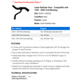 thumbnail image 2 of Lower Radiator Hose - Compatible with 1996 - 2004 Ford Mustang 1997 1998 1999 2000 2001 2002 2003, 2 of 2