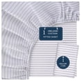 thumbnail image 1 of Juego de sábanas bajeras LANE LINEN 100% algodón orgánico Twin Blue, 1 of 9