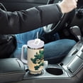 thumbnail image 4 of Yayeee 40oz Stainless Steel Tumbler with Straw and Handle Double-Wall Insulated Travel Water Bottle, Large Pine Tree, 4 of 8