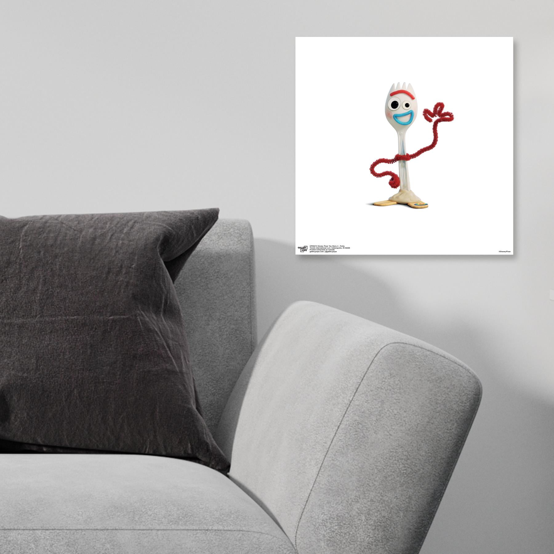 Gallery Pops Disney Pixar Toy Story 4 - Forky Wall Art, Unframed Version, 12" x 12"