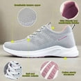 thumbnail image 4 of IEMIEMIEM Womens Sneakers Lightweight 2026 Tennis Walking Shoes Sports Running Shoes for Woman Mesh Breathable Gym Fashion Sneakers Athletic Comfortable Casual Shoes Gray 5.5 Wide, 4 of 4