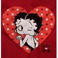 thumbnail image 3 of Vintage Ladies TShirts Tees T For Women Betty Boop Valentines Day Kisses Gift, 3 of 7