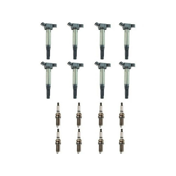 Ignition Coil and Spark Plug Kit 16 Piece - Compatible with 2008 - 2019 Toyota Sequoia 2009 2010 2011 2012 2013 2014 2015 2016 2017 2018