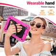 thumbnail image 3 of for iPad Mini 5th/4th Generation Case 7.9 inch 2019/2015, 360 Rotating Shockproof Cover with Stand, Handle, Shoulder Strap, Rose, 3 of 7