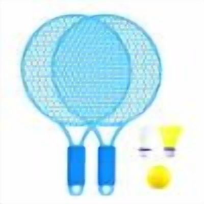 Kids Tennis Rackets Tennis Racquet with Ball Shuttlecock Racket Game Interactive Toy Kids Badminton Tennis Set for Boys