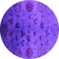 thumbnail image 1 of Ahgly Company Indoor Round Oriental Pink Industrial Area Rugs, 4' Round, 1 of 4