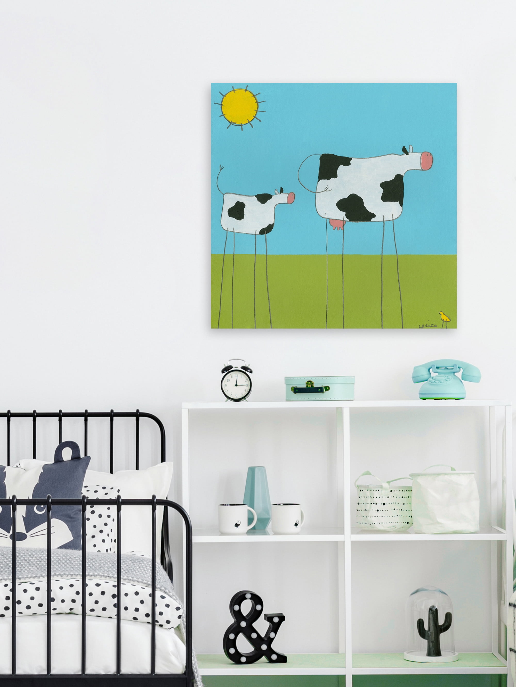 Marmont Hill Leg Cow I Canvas Wall Art