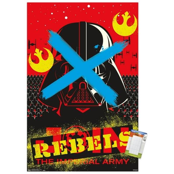 Star Wars: Saga - Vader Rebel Wall Poster, 14.725" x 22.375"
