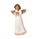 thumbnail image 5 of Estatua de ángel Gloria figura de resina coleccionable con alas de paloma, 5 of 9
