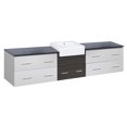 thumbnail image 1 of Imaginations Américaines 96,25 pouces W Vanity Set Gris, 1 of 1