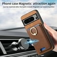 thumbnail image 5 of Allytech Google Pixel 8 Pro Case, Detachable Magnetic Wallet Case with Card Holder & Ring Stand, Support Car Mount, Premium PU Leather Shockproof Durable Protective Slim Case Cover - Brown, 5 of 10
