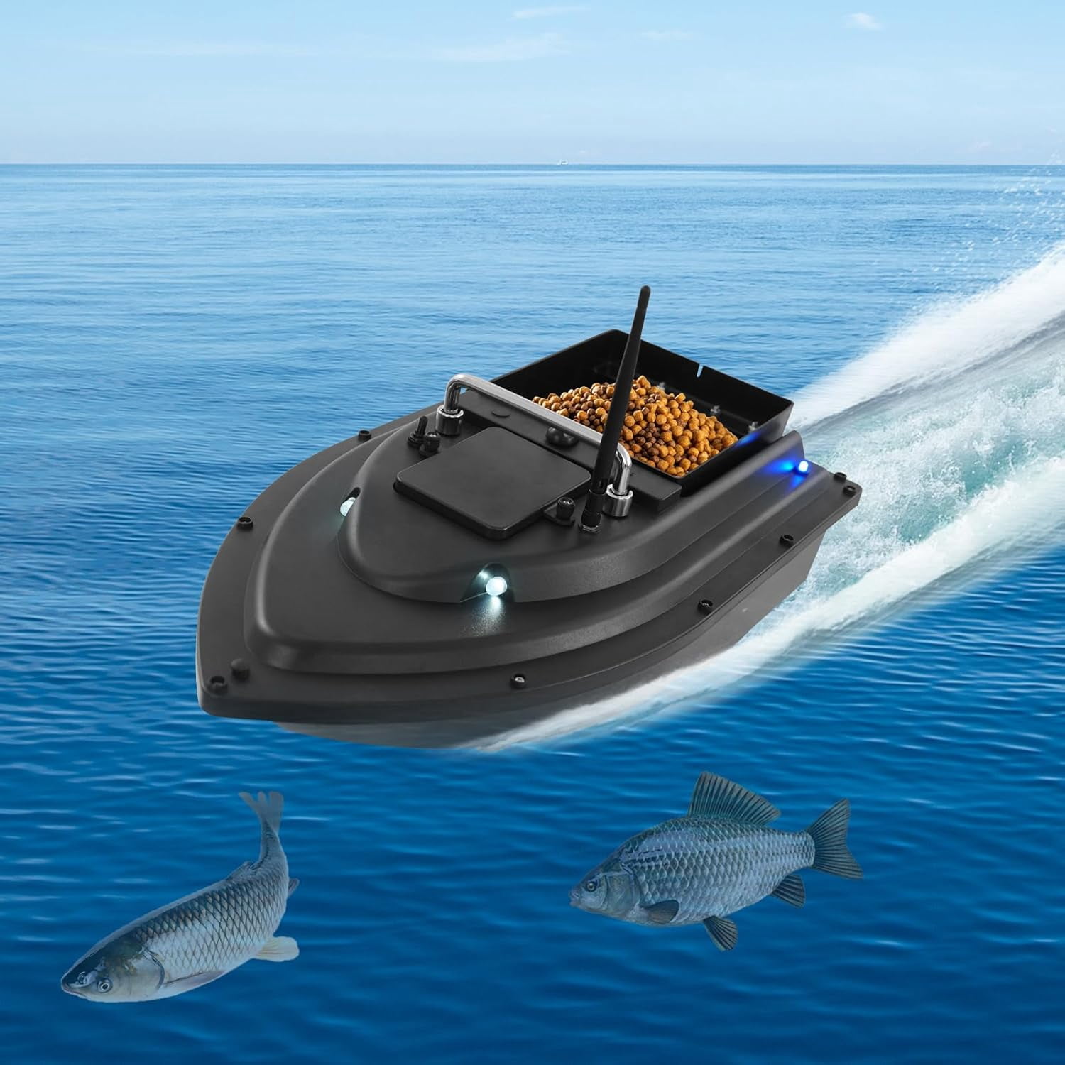 RC Bait Boat 16 GPS Points Fish Bait Boat Long Distance Remote Control For Fishing 5200mAh