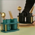 thumbnail image 1 of Removable Kitchen Utensil Holder with Drainer - Countertop Organizer for Spoons, Spatulas & Knives, 1 of 7