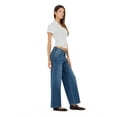 thumbnail image 5 of Forever 21 Women’s Collared Button Down Top with Ruffle Hem, Cinched Fit, White, XS, 5 of 6