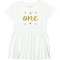 thumbnail image 3 of Inktastic 1st Birthday One Gold Girls Baby Dress, 3 of 5